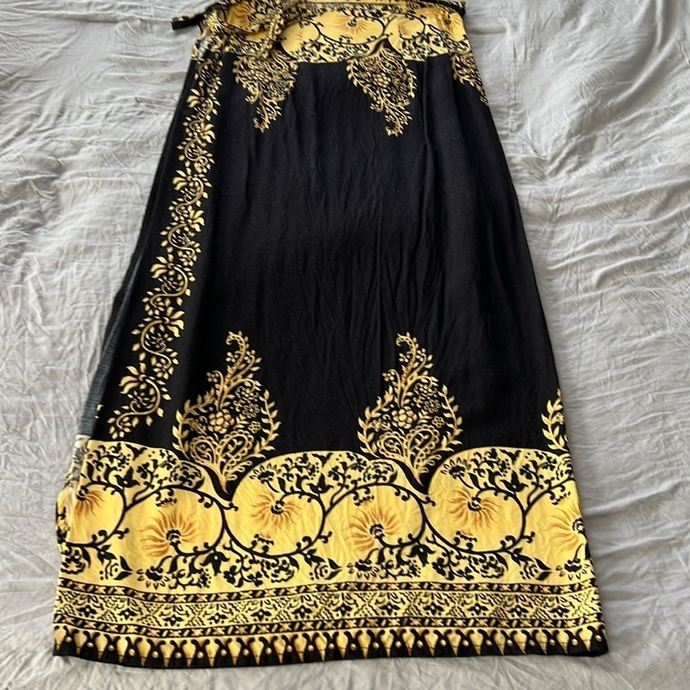Vintage Two Piece Wrap Skirt & Top Set - Picture 3 of 5